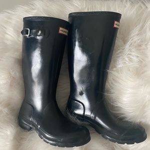 HUNTER ORIGINAL KIDS GLOSS RAIN BOOTS